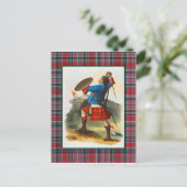 Clan MacBean Illustratie Tartan Lijst Briefkaart (Staand voorkant)