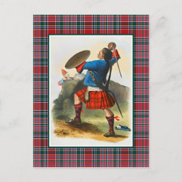 Clan MacBean  Illustratie Tartan Lijst Briefkaart