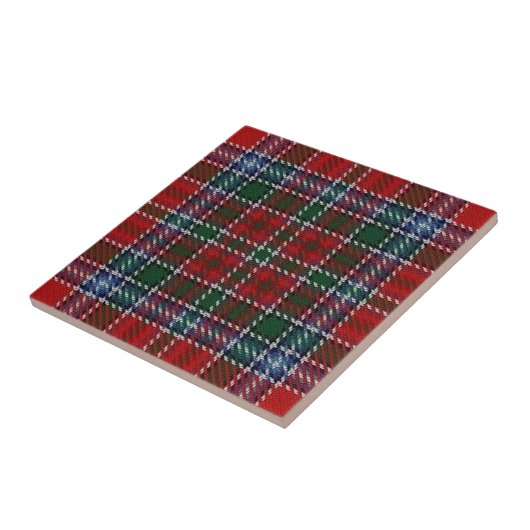 Clan MacBean MacBain Schotse uitdrukkingen Tartan Tegeltje (Zijkant)