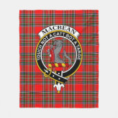 Clan MacBean Modern Tartan Plaid Fleece Deken (Voorkant)