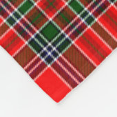 Clan MacBean Modern Tartan Plaid Fleece Deken (Hoek)
