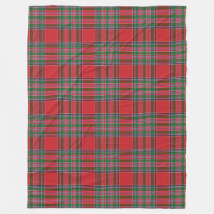 Clan MacBean Pset Red Green Tartan Check Pattern Fleece Deken