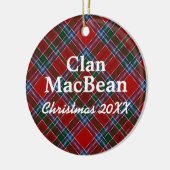 Clan MacBean Scottish Tartan Keramisch Ornament (Links)