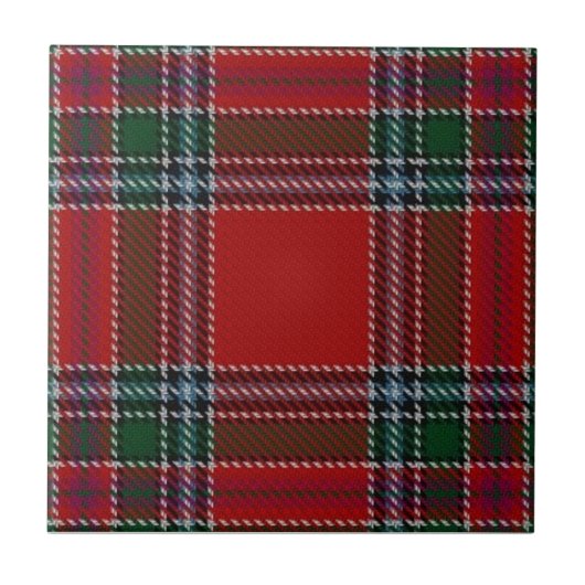Clan MacBean Tartan Tegeltje (Voorkant)