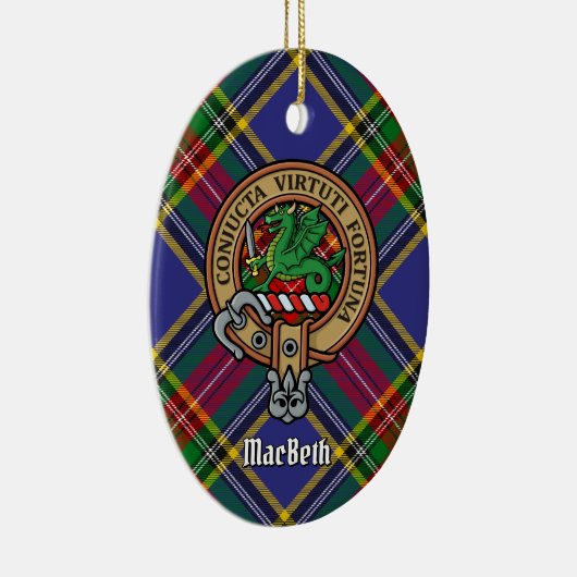 Clan MacBeth Crest Ceramic Ornament (Rechts)