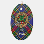 Clan MacBeth Crest Ceramic Ornament (Links)