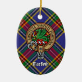 Clan MacBeth Crest Ceramic Ornament (Voorkant)