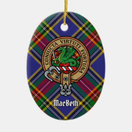 Clan MacBeth Crest Ceramic Ornament