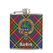 Clan MacBeth Crest Flask Heupfles (Voorkant)
