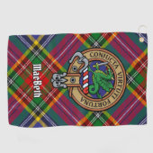 Clan MacBeth Crest Golf Towel Golfhanddoek (Horizontaal)