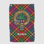 Clan MacBeth Crest Golf Towel Golfhanddoek (Voorkant)