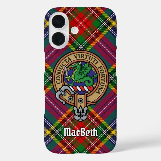Clan MacBeth Crest Hoesje-Mate iPhone Case (Achterkant)