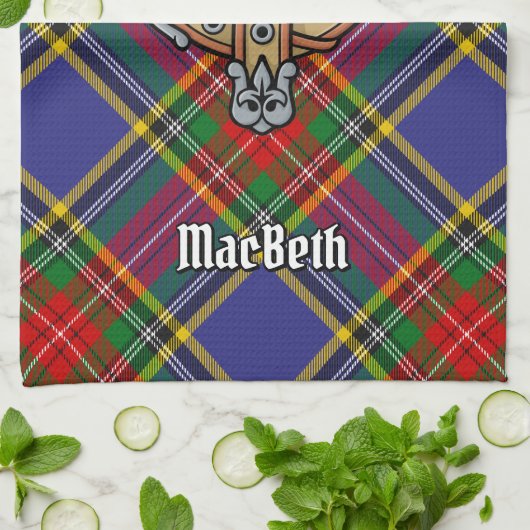 Clan MacBeth Crest Kitchen Towel Theedoek (Gevouwen)
