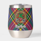 Clan MacBeth Crest over Tartan (Voorkant)