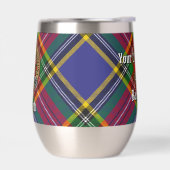 Clan MacBeth Crest over Tartan (Links)