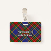 Clan MacBeth Crest over Tartan Badge (Achterkant met clip)