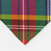 Clan MacBeth Crest over Tartan Fleece Deken (Hoek)