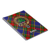 Clan MacBeth Crest over Tartan Notitieboek (Rechterzijde)