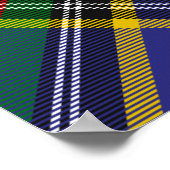 Clan MacBeth Crest over Tartan Poster (Hoek)