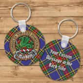 Clan MacBeth Crest over Tartan Sleutelhanger