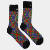 Clan MacBeth Crest over Tartan Socks Sokken (Rechts)