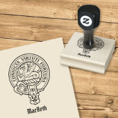 Clan MacBeth Crest Rubber Stamp Rubberstempel