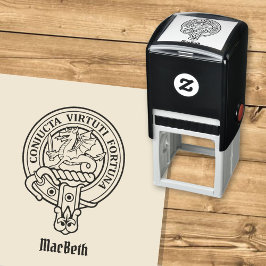 Clan MacBeth Crest Self-Inking Stamp Zelfinktende Stempel