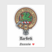 Clan MacBeth Crest Sticker (Vel)