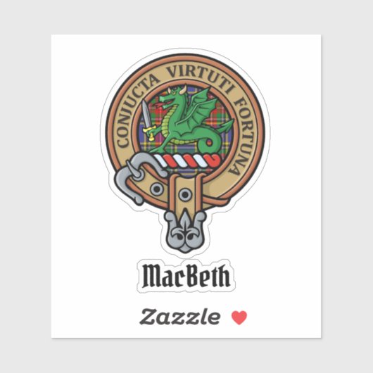 Clan MacBeth Crest Sticker (Vel)
