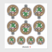 Clan MacBeth Crest Sticker Set (Vel)