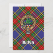 Clan MacBeth Crest Uitnodiging (Achterkant)