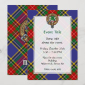 Clan MacBeth Crest Uitnodiging (Voorkant / Achterkant)