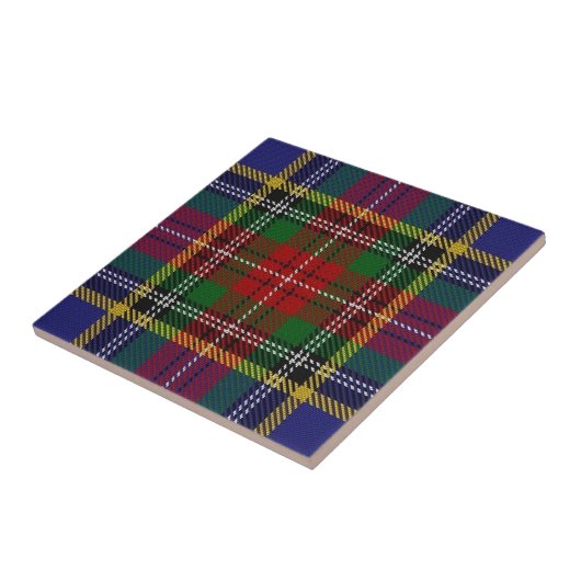 Clan MacBeth Scottish Expressions Tartan Tegeltje (Zijkant)