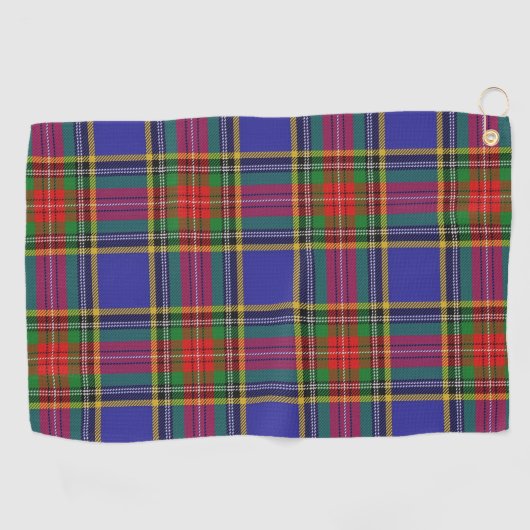 Clan MacBeth Scottish Tartan Golfhanddoek (Horizontaal)