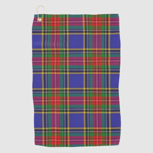 Clan MacBeth Scottish Tartan Golfhanddoek (Voorkant)