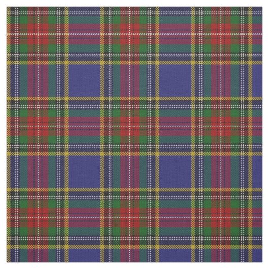 Clan MacBeth Scottish Tartan Plays Fabric Stof (Swatch)