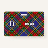 Clan MacBeth Tartan Badge (Voorkant)