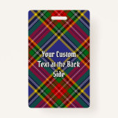 Clan MacBeth Tartan Badge (Achterkant)