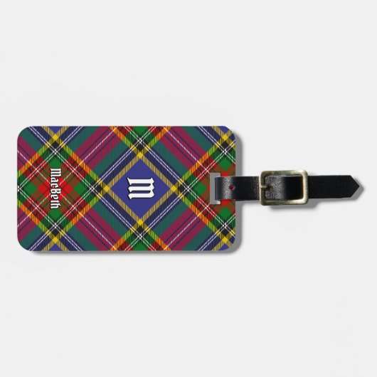 Clan MacBeth Tartan Bagagelabel (Voorkant horizontaal)