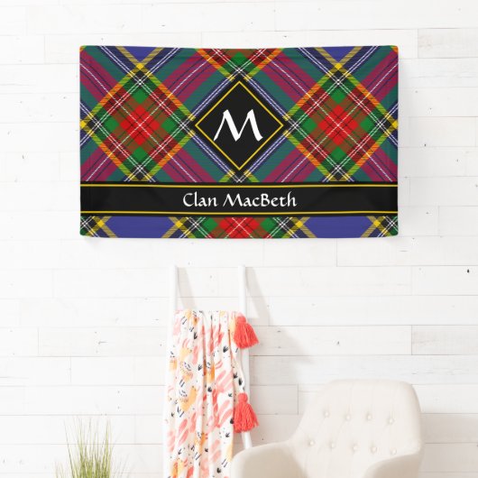Clan MacBeth Tartan Banner (Insitu)
