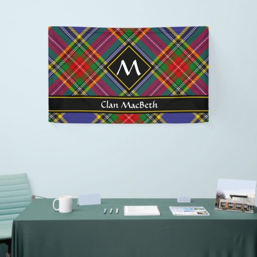 Clan MacBeth Tartan Banner (Beurs)