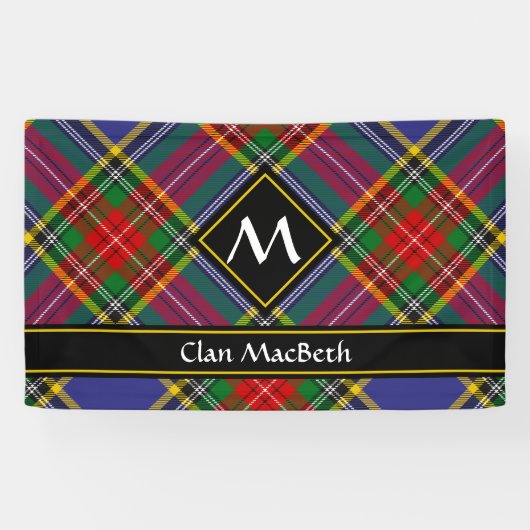 Clan MacBeth Tartan Banner (Horizontaal)