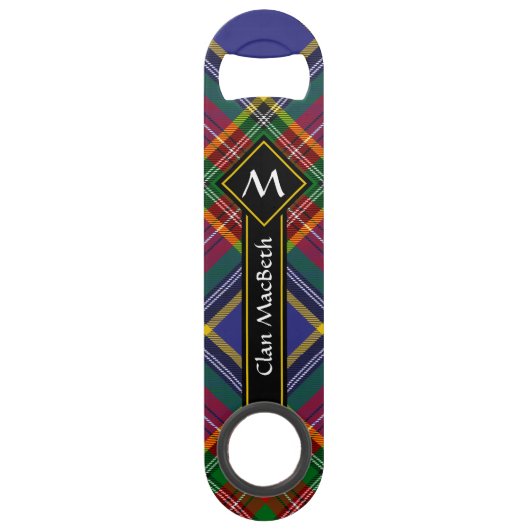 Clan MacBeth Tartan Bar Key Speed Flessenopener (Voorkant)