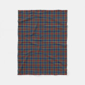 Clan MacBeth Tartan Blue en Red Pset Fleece Deken (Voorkant)