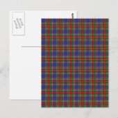 Clan MacBeth Tartan Briefkaart (Voorkant / Achterkant)