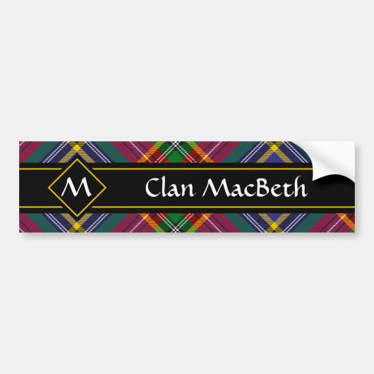Clan MacBeth Tartan Bumpersticker (Voorkant)