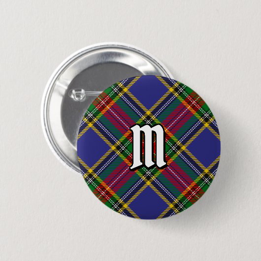 Clan MacBeth Tartan Button (Voorkant /achterkant)