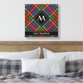 Clan MacBeth Tartan Canvas afdrukken (Insitu (Slaapkamer))