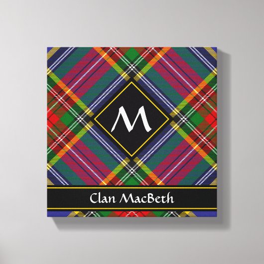 Clan MacBeth Tartan Canvas Print (Voorkant)