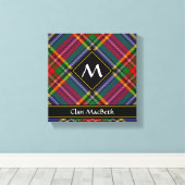 Clan MacBeth Tartan Canvas Print (Insitu (Houten vloer))